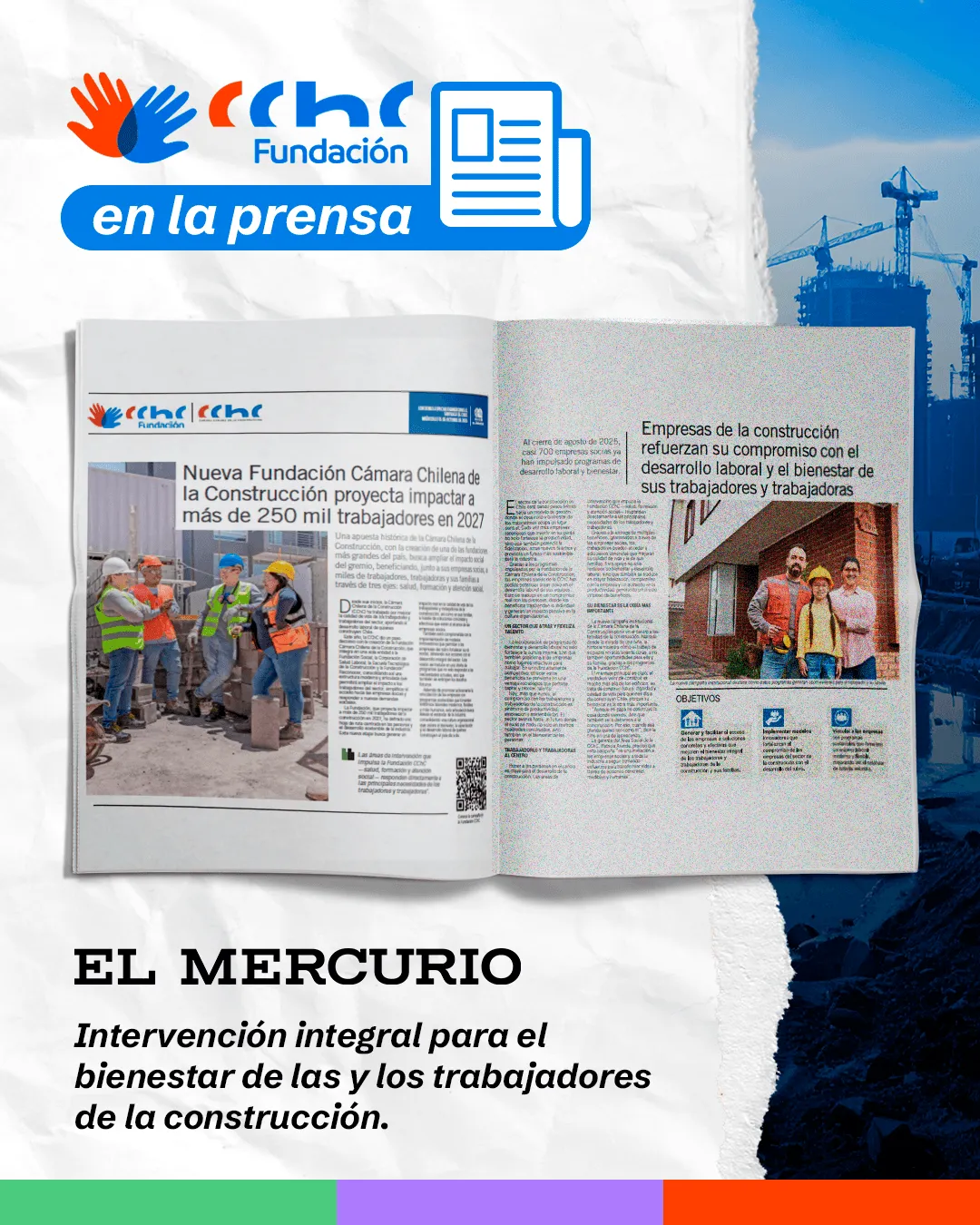 Fundación CChC lanza edición especial en El Mercurio